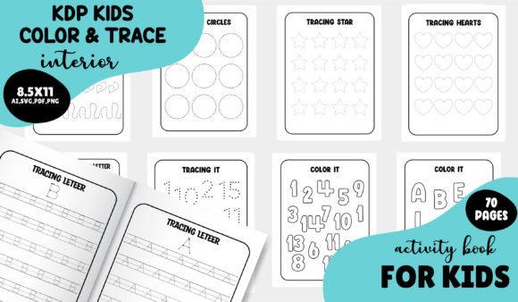 Download KDP Kids Coloring and Tracing - Tracing Collection