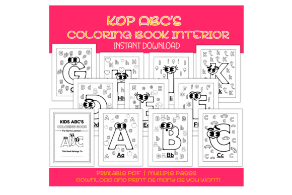 Download KDP ABC's Coloring Book Interior - Kdp abc Collection