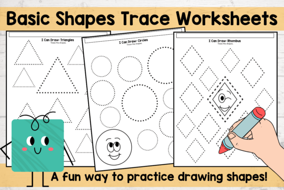 Download Preschool Shapes Tracing Worksheets - Premium Resources