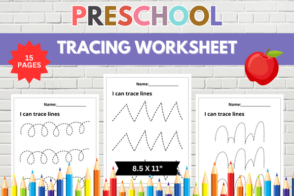 Download 15 Tracing Line Worksheet - Tracing Collection