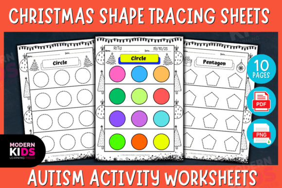 Download Christmas Shape Tracing Activity Sheets - Premium Bundle