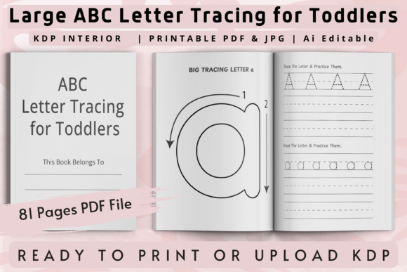 Download Large ABC Letter Tracing for Toddlers - Premium Resources