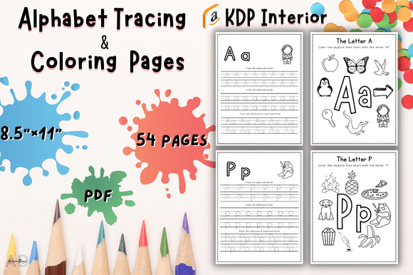 Download Alphabet Tracing &amp; Coloring Pages - Tracing Collection