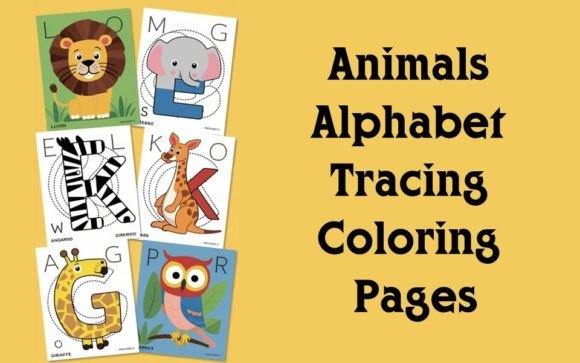 Download Animals Alphabet Tracing Coloring Pages - Tracing Collection