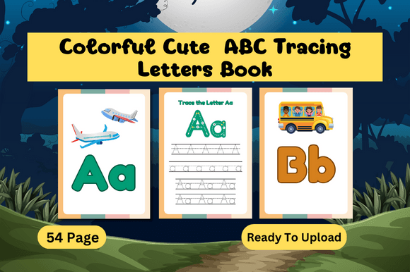 Download Colorful Cute ABC Tracing Letters Book - Tracing Collection