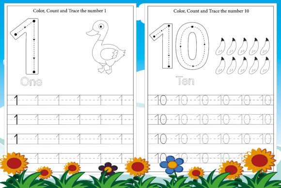 Download Number Tracing Preschool Math Worksheet - Premium Resources