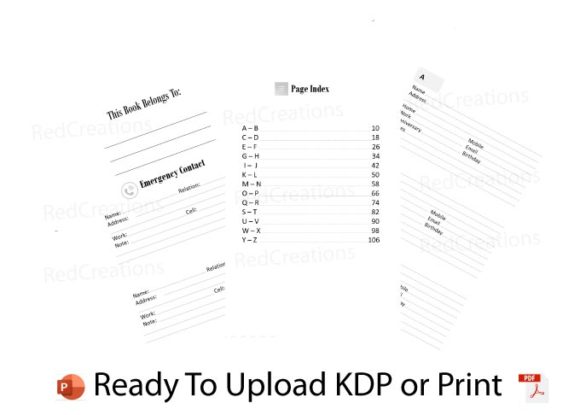 Download Address Book for KDP Low Content Book - Kdp low content book Collection