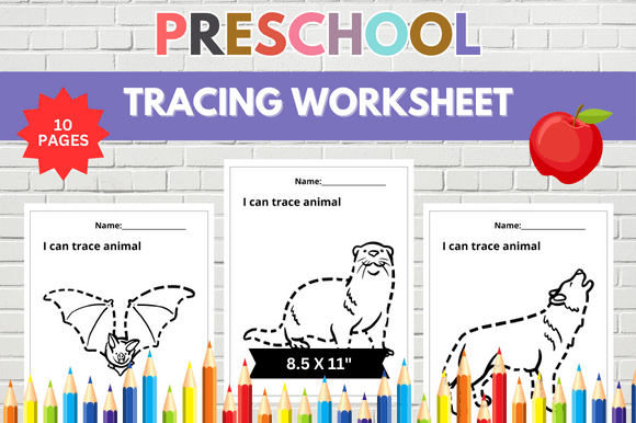 Download 10 Tracing Animal Worksheet - Tracing Collection