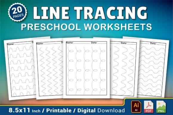 Download Preschool Line Tracing Worksheets - Premium Resources